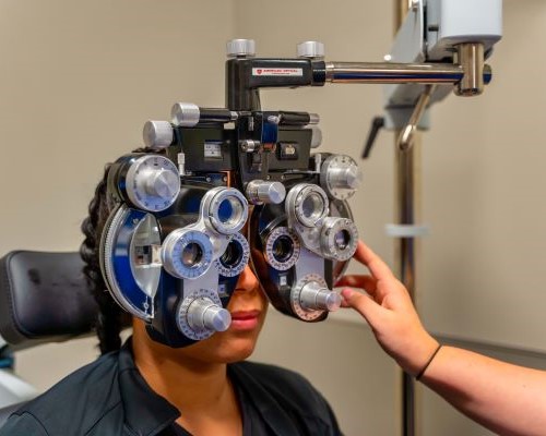 getting an eye exam